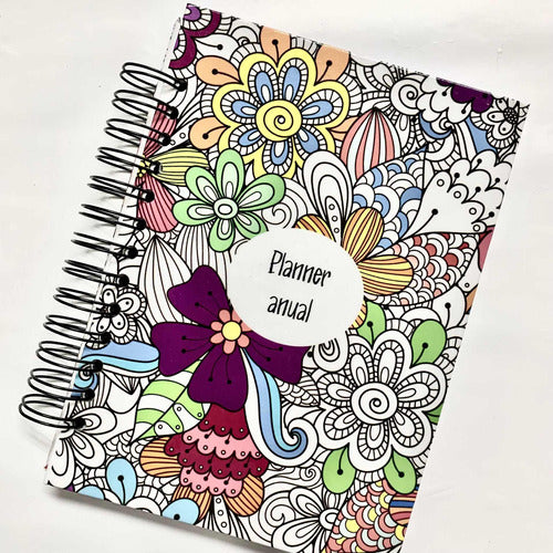 Agenda Planner Perpetuo Con Imágenes Para Pintar. 0