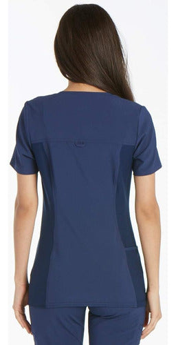 Iflex Scrubs Para Mujer V-neck Top Con Paneles Laterales De 1