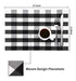 Syntus Individual Table Mats, White and Black, Woven Vinyl 2