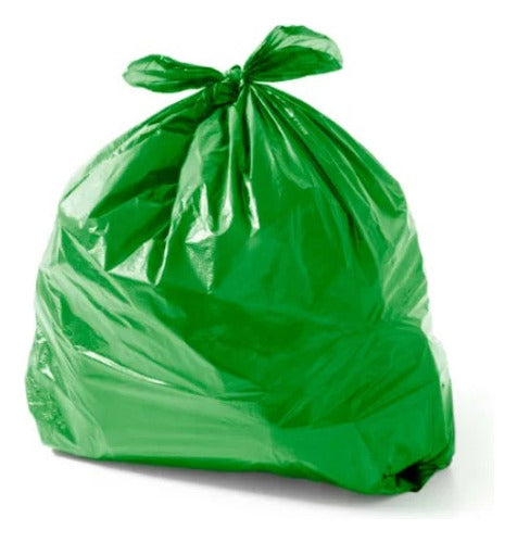 Indo-Plastic Green Trash Bags 80x110 45 Microns X100 Units 0