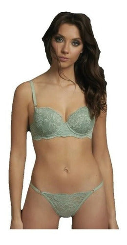 Marcela Koury Conjunto Push Up Soft Y Less De Puntilla- 5599 2