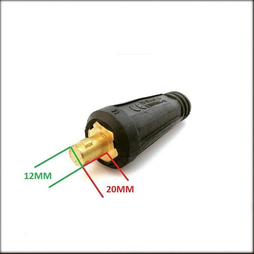 Foxtter Connector Male Pin Welder Inverter 12mm 1