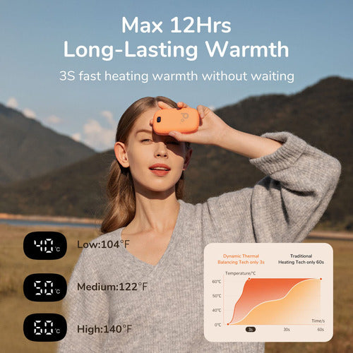 JisuLife Hand Warmers, Long Lasting Heat 12 Hours - Orange 1