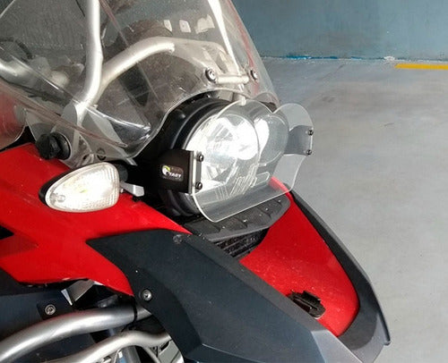 Proteção De Farol Acrílco Moto Bmw R 1200 Gs 2007 2008 2009 1