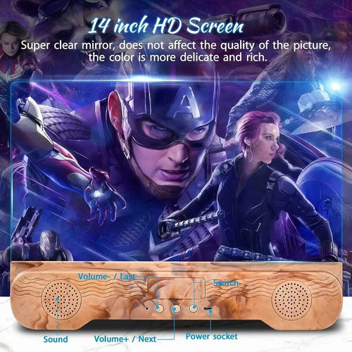 6D Screen Magnifier Bluetooth Speaker 14-Inch Phone Amplifier 1