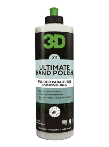 3D Hand Polish Cutting Compound for Manual Use 500 mL 0