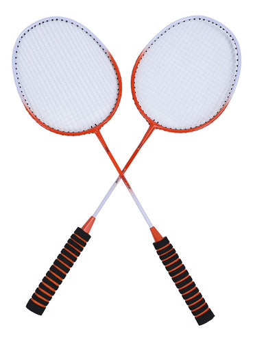 Conjunto De Badminton Vermelho Para Raquete Profissional De 2