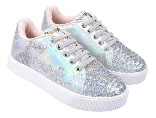 Pampili Premium Imported Sequin Sneakers for Girls 0