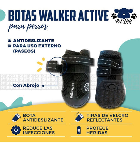 Trixie Botitas Walker Active S-M Antideslizante Perros 40% Off!! 1