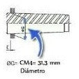 Placa Torno 4 Pol- 100mm + Flange Cm4 1