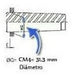 Placa Torno 4 Pol- 100mm + Flange Cm4 1