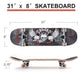 ChromeWheels 31 Inch Skateboard Double Kick Skate 4