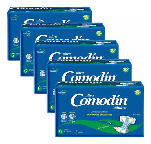 Comodín Anatomical Elasticized Diapers X 80 Large Units 0