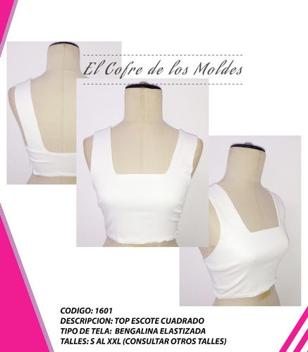 MoldeArte Digital Top Horizontal Neckline Pattern Pack Sizes S to XXL 1