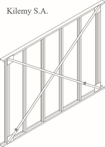 Kilemy Fleje Metalico Steel Framing Galvanizado 50mm Cal. 24 2