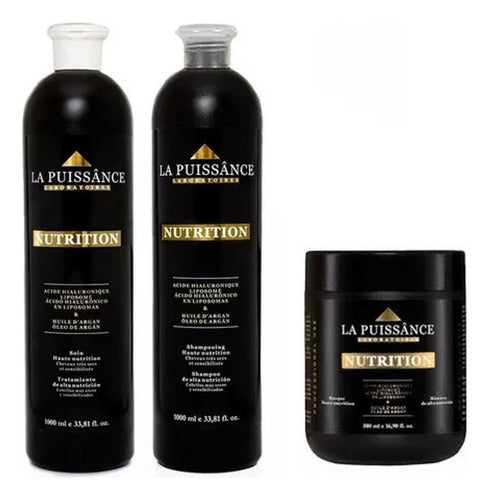 La Puissance Argan Shampoo Treatment Mask Kit 1000 ml 0