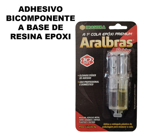 Pegamento Aralbras 6grs Adhesivo Epoxi Brascola 1