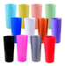50 Disposable Plastic Long Drink Cups Assorted Colors Beverage 8