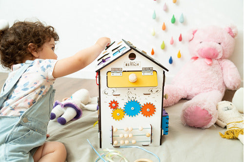 Montessori Locks Challenge House Educational Toy by Estich 4