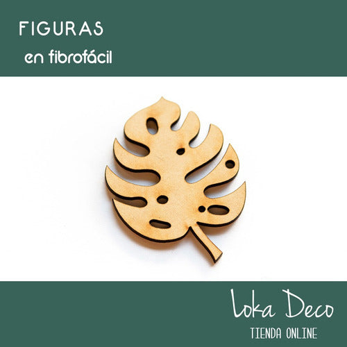 LOKA DECO Hojas Caladas Corte Láser Fibro Fácil 15cm Alto X5 Unidades 0