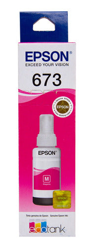 Refil De Tinta Epson Original 673 Magenta  L800 L805 810 850 2