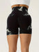 Short Leggings with Seamed Push Up and Seamless Ruched Detail Imported 54