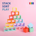 Blue Ginkgo Rainbow Silicone Blocks - 7350718:ml A $231990 2