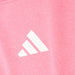 adidas Aeroready Essentials 3 Stripes T-Shirt in Pink and White 2