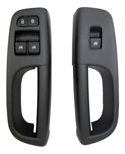 Dial Electric Window Command Button Frame Set for VW Gol G5 G6 0