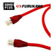 Kit 20 Un Cabo De Rede 50cm Cat6 Furukawa Rj45 Vermelho Giga 1