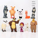 MyO Masha And The Bear Mini Action Figures Set 6