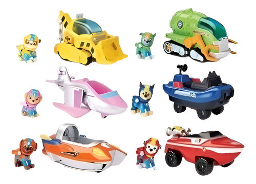 Paw Patrol Patrol Dogs Set X6 Friction Vehicles and Figures 0