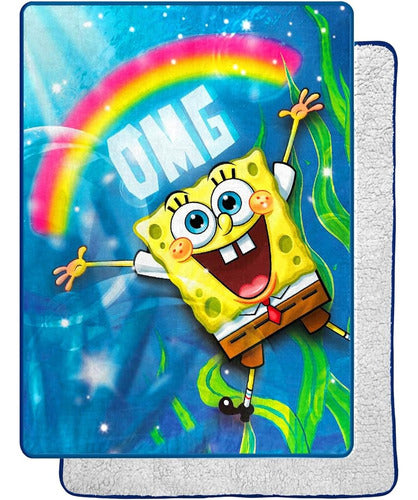 Bob Esponja Del Noroeste Omg Oversized Silk Touch Sherpa Thr 0