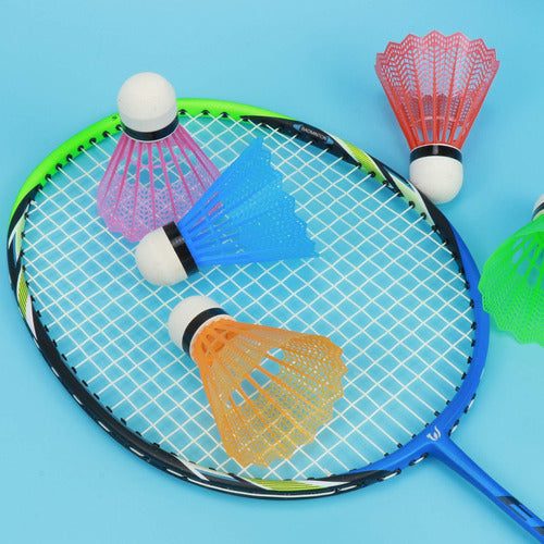 12 Peças De Badminton De Nylon, Bola De Badminton Colorida, 4