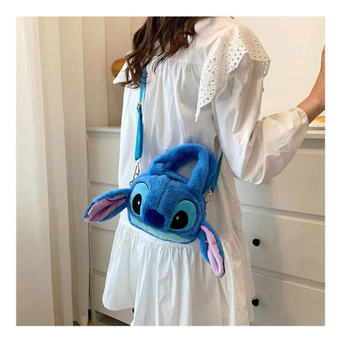 Bolsa Stitch Fofinha Infantil Com Alça Regulavel Para Passei 3