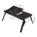 KJNS Adjustable Folding Laptop Table with USB Cooling Fans 1