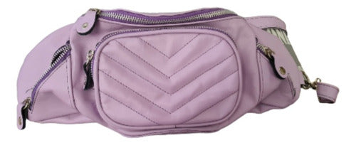 La Candelaria Lilac Leather Fanny Pack 0