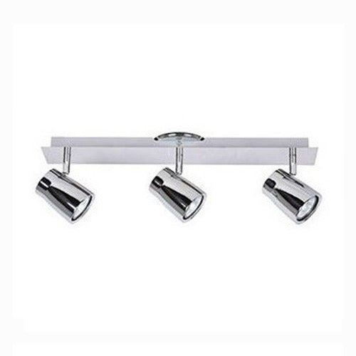 Candil Lampara Spot Aplique Pared Moderno Cromado 3 Luces Baño Can 0