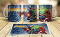 Diseños Tazas Advengers Los Vengadores Sublimación M5 7