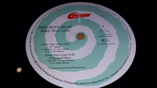 Bad Boys Blue Save Your Love Vinilo Maxi Germany 1992 2