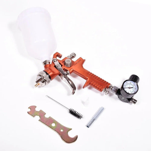 Hamilton HVLP Gravity Paint Gun with Regulator Model PG200R 1