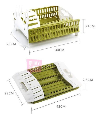 OMS Folding Drying Rack for Dishes and Utensils 5