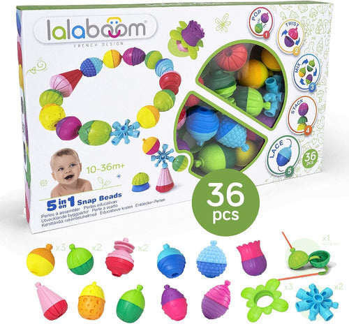 Juego De Encastre Lalaboom 36pcs Snap Beads Universo Binario 1