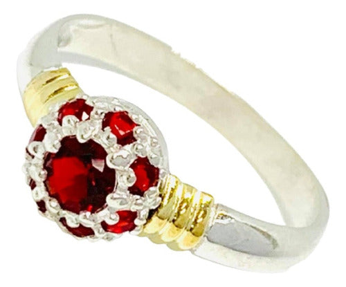 Small Ruby Hedgehog Ring in Silver and Gold by Mashoka Joyas BS AS AP 144 6