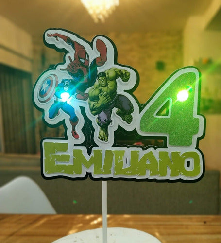 Calumi 3D Personalized Light-up Sign! Cake Topper Light Effects! 1