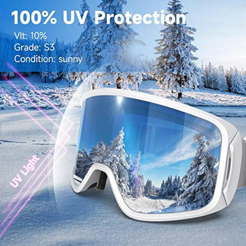 Findway Gafas De Esquí, Otg  Gafas De Nieve, 4