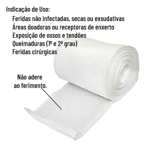 Atadura Rayon Bandagem 7,5cm X 5 Metros Kit 5 Unidades 3