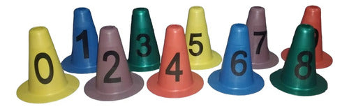 Unica Sport 20 Cm PVC Cones - Numbered Kit 0