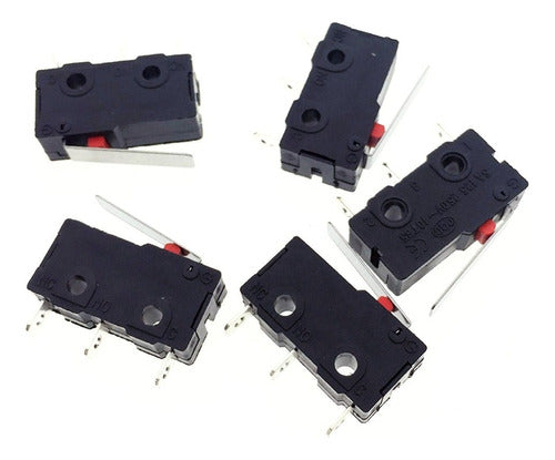 Pack of 10 Micro Switch Endstops 5A 250V CNC Lever Short 3