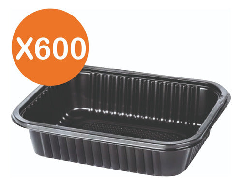 Heavyweight Black Disposable Tray 103 - Delivery X600 1